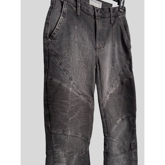 We The Free Vector Moto Mid Rise Size 24 Flare Black NWT Tall - Picture 8 of 16